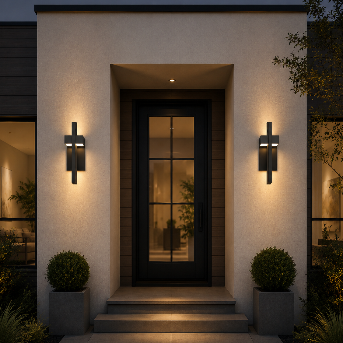 LED Outdoor Wall Light, Waterproof Modern Wall Sconce for Porch & Patio | Velix