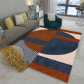 Abstract Geometric Area Rug for Modern Living Room | Velmara