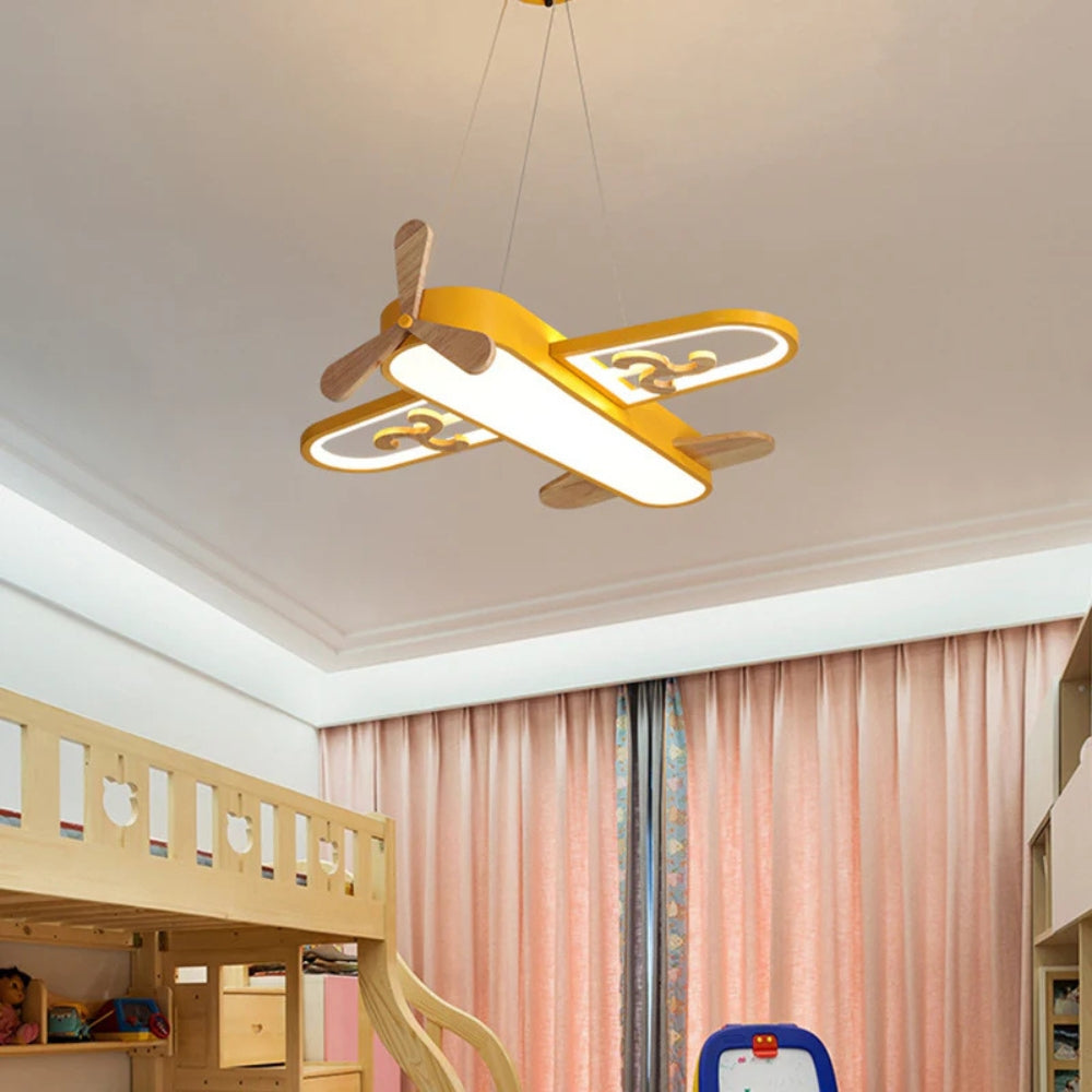 Acrylic Airplane Pendant Light for Kids Bedroom | Evorae