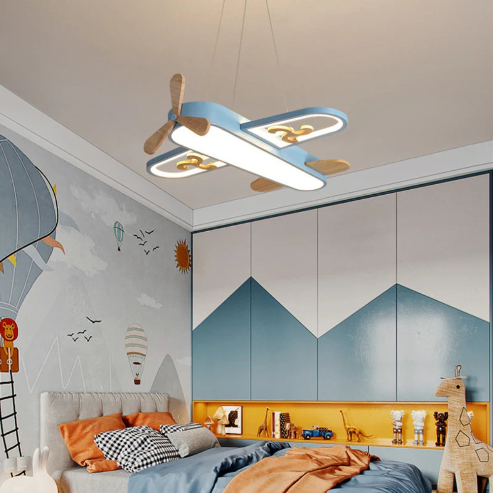 Acrylic Airplane Pendant Light for Kids Bedroom | Evorae