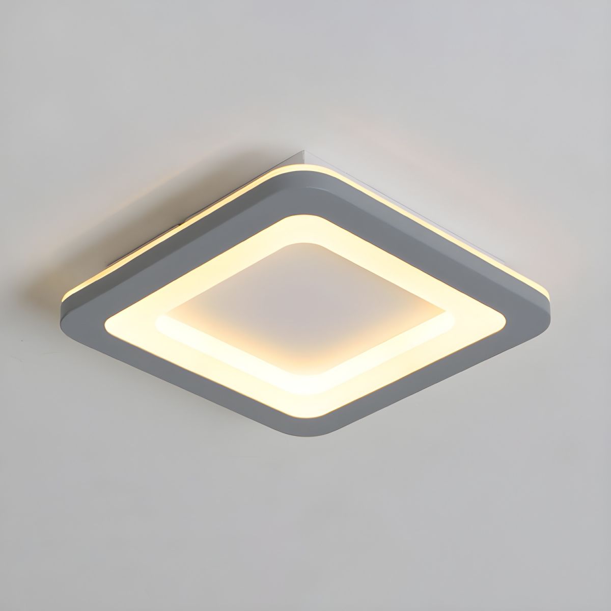 Acrylic Square Nordic Flush Ceiling Light | Virexo