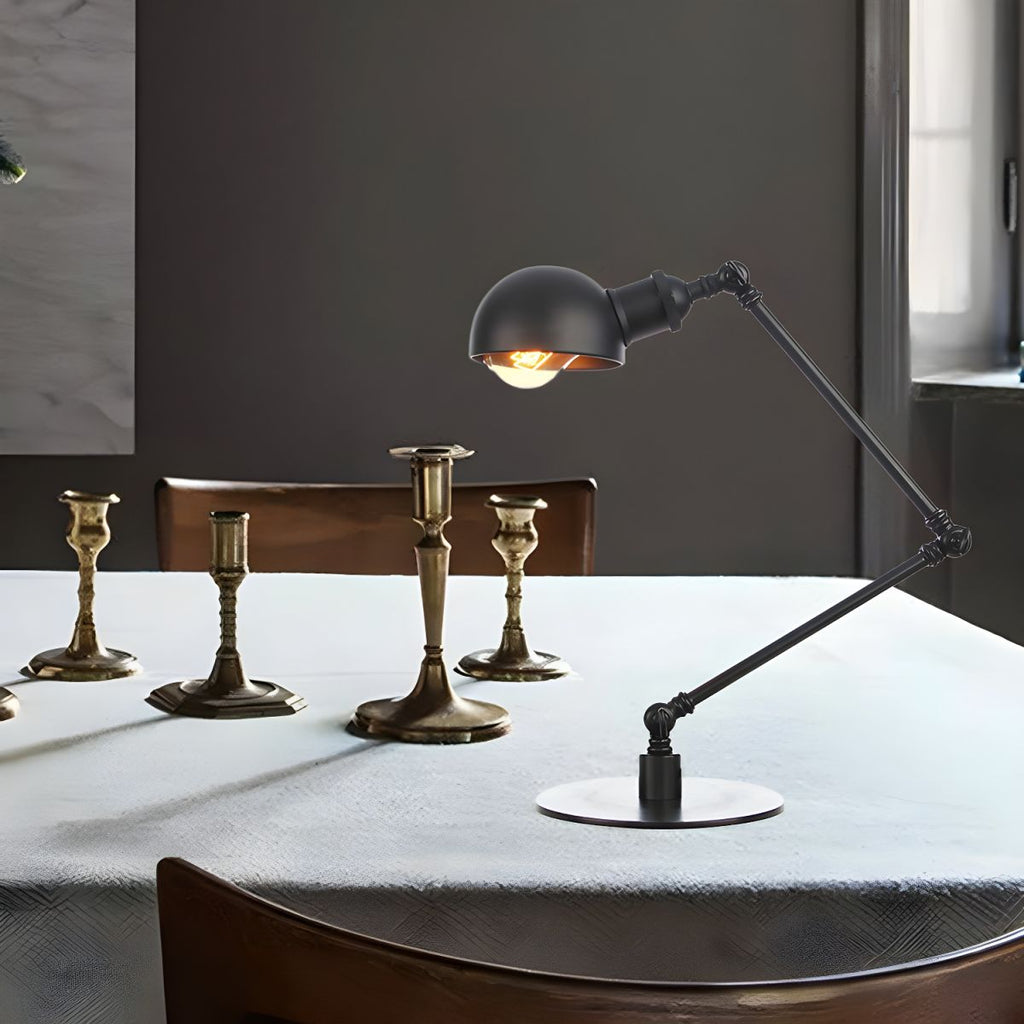 Adjustable Arm Table Lamp Retro Industrial Style | Sevira