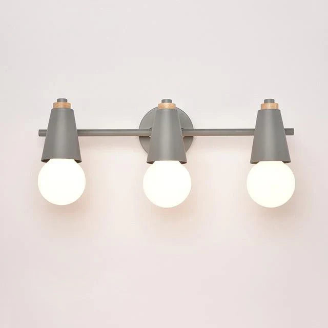 Adjustable Iron Wood Wall Light With Dual Heads | Lumawyn