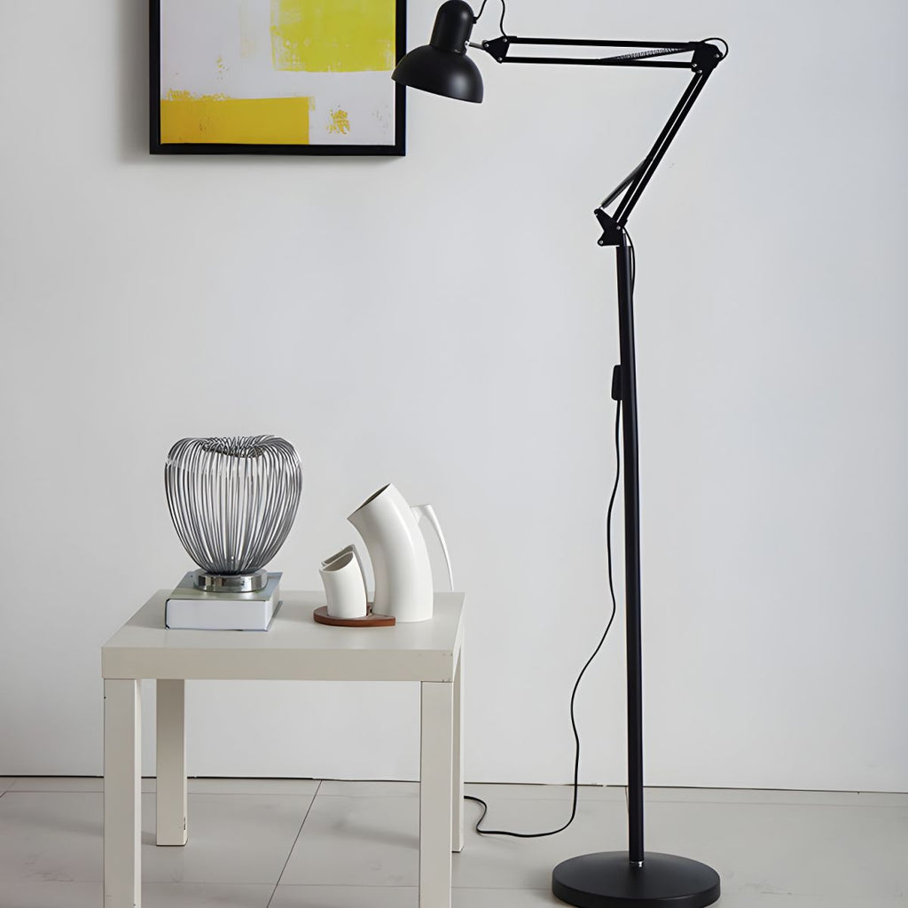 Adjustable Swing Arm Metal Floor Lamp Task Lighting | Cadrien