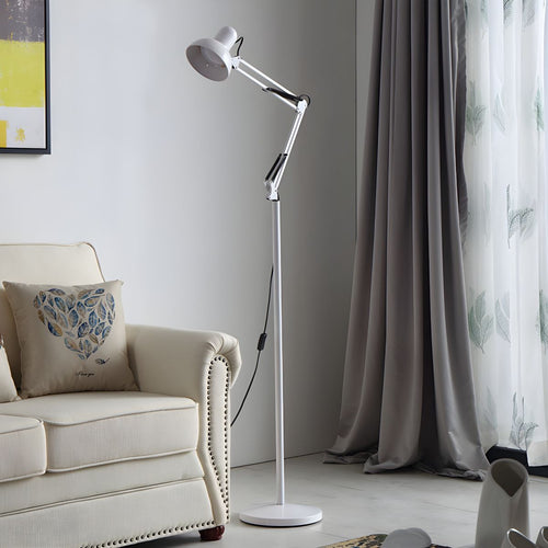 Adjustable Swing Arm Metal Floor Lamp Task Lighting | Cadrien