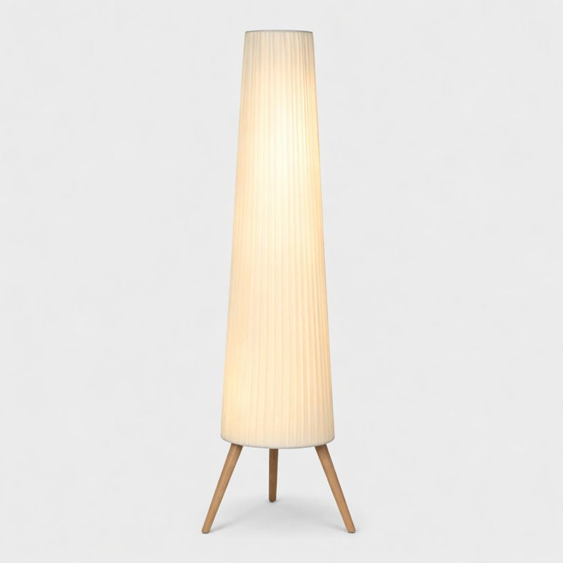 Adjustable Wood Tripod Floor Lamp Nordic Brightness | Helrixo