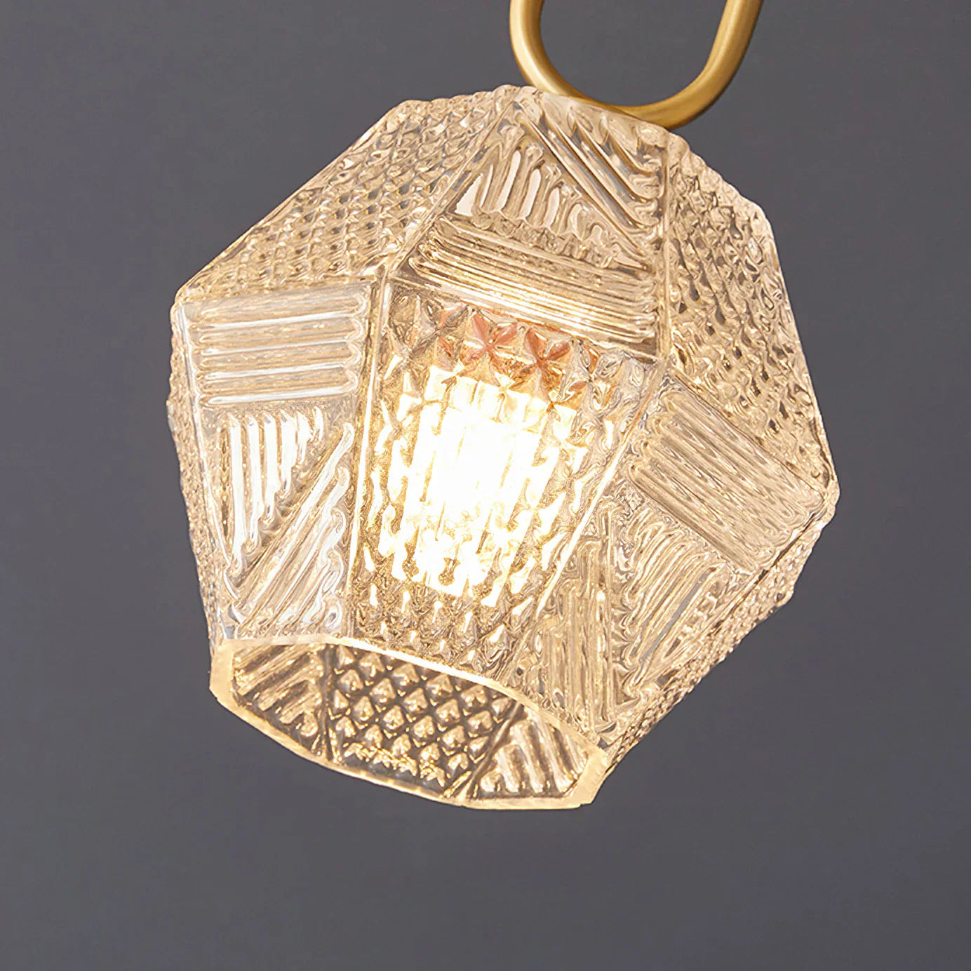 Art Deco Brass Glass Ceiling Light Fixture | Norvaxi