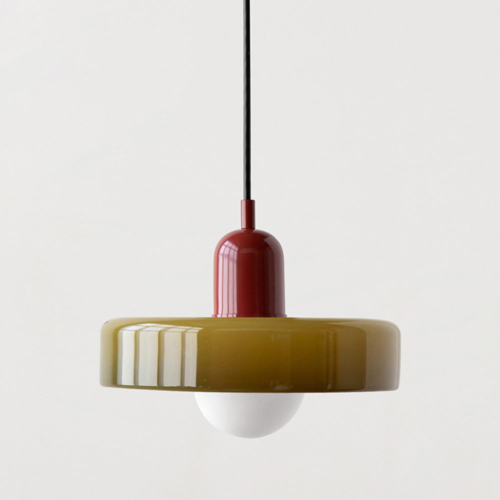 Bauhaus Colored Glass Pendant Lamp | Kitchen Pendant Lighting
