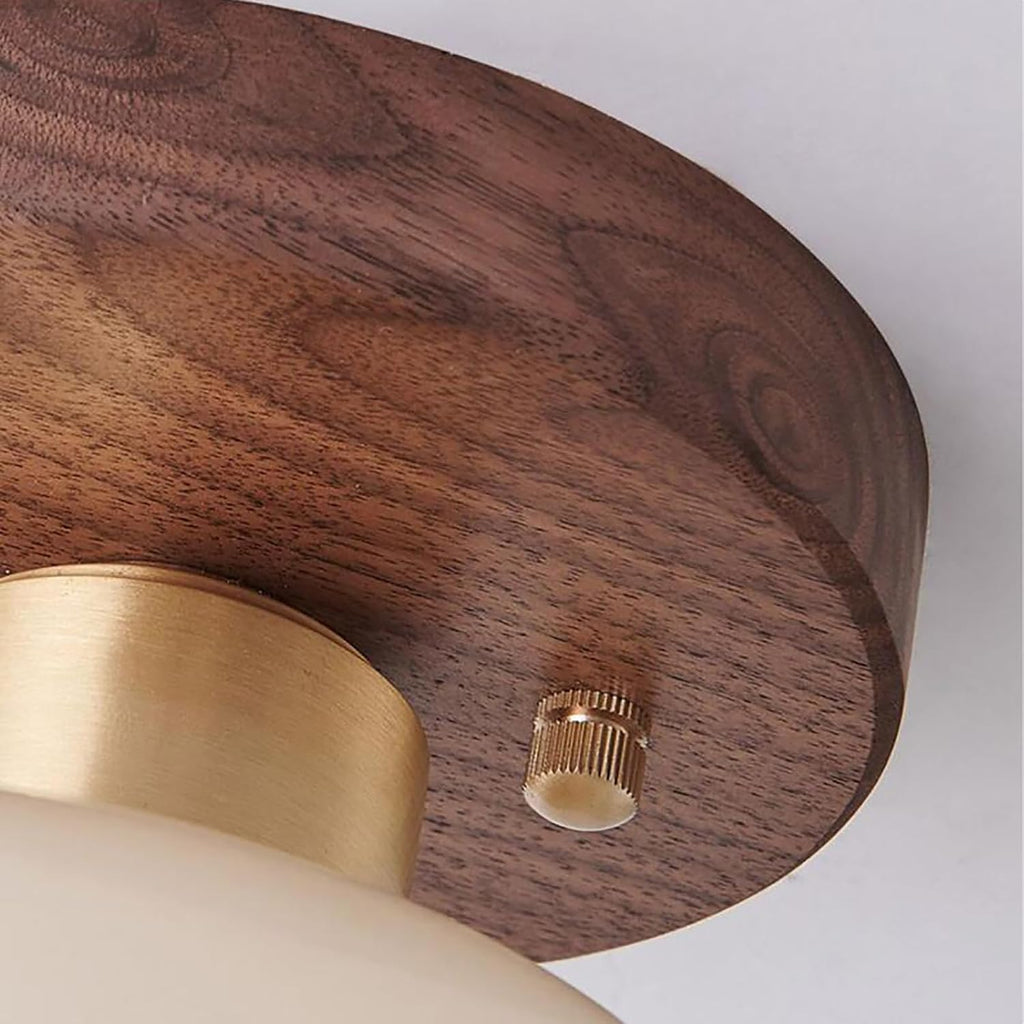 Bauhaus Cream Flush Ceiling Light | Modern LED Fixture