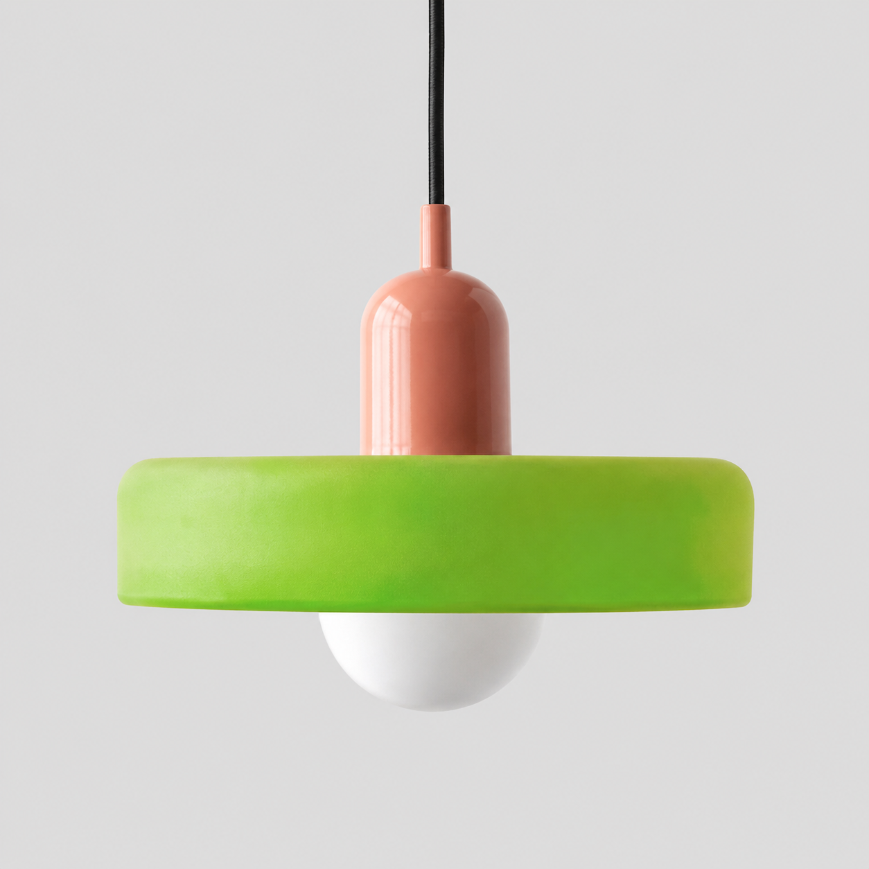 Bauhaus Style Coloured Glass Pendant Light | Luminor