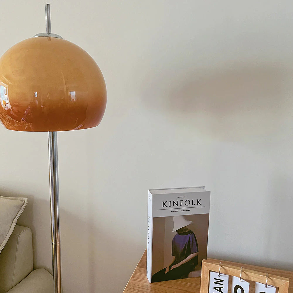 Bauhaus Style Glass Shade Floor Lamp for Living Spaces | Delrixo