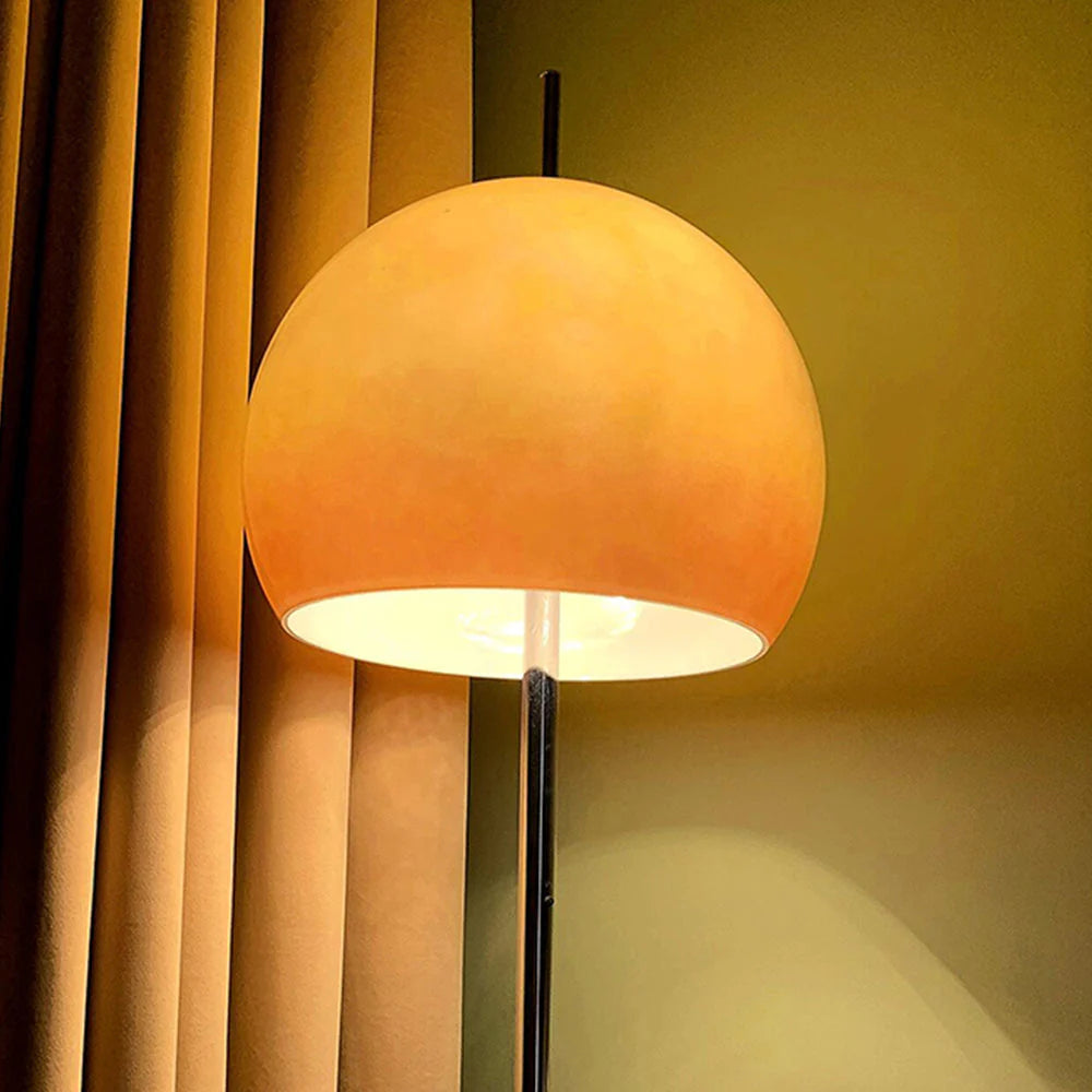 Bauhaus Style Glass Shade Floor Lamp for Living Spaces | Delrixo