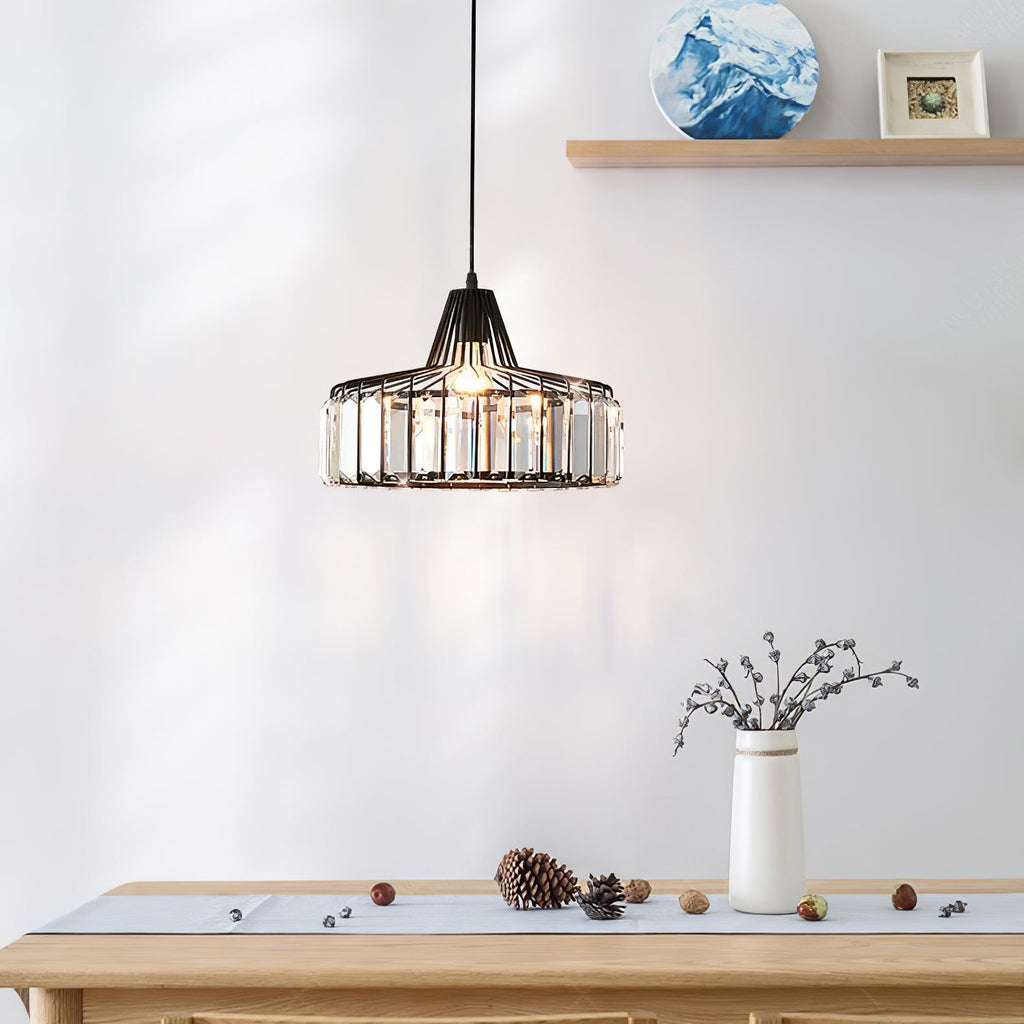 Black Crystal Nordic Style Pendant Light | Urelix