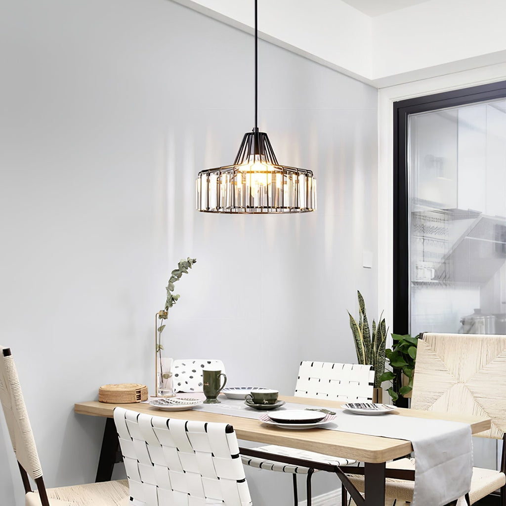 Black Crystal Nordic Style Pendant Light | Urelix