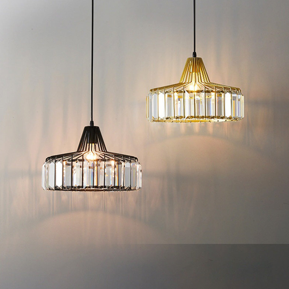 Black Crystal Nordic Style Pendant Light | Urelix