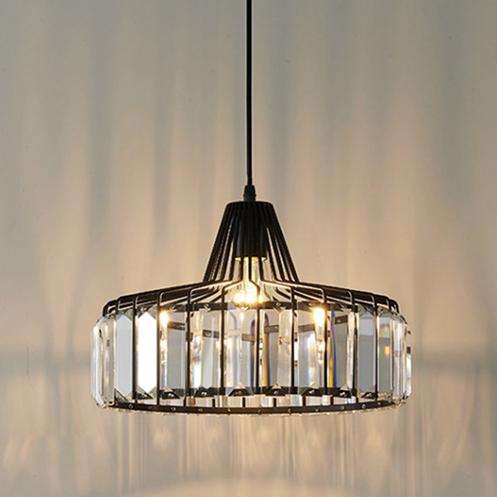 Black Crystal Nordic Style Pendant Light | Urelix