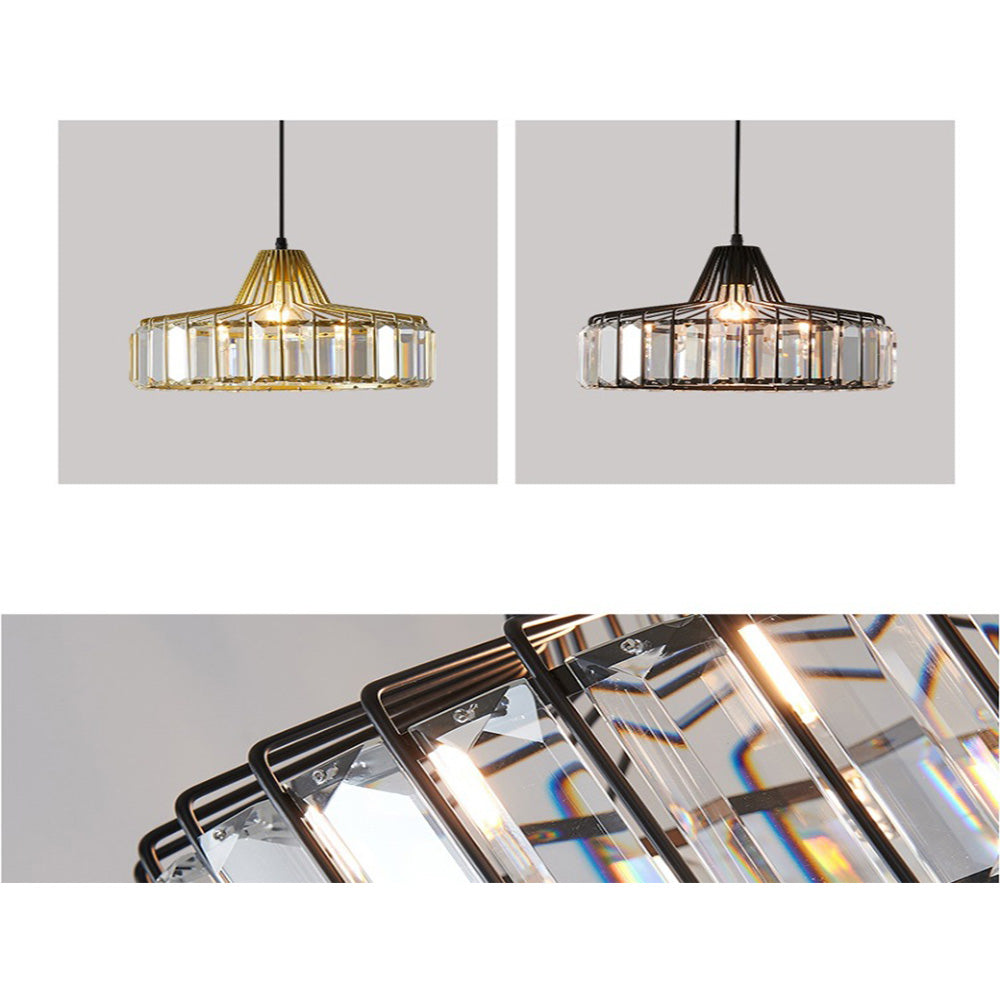 Black Crystal Nordic Style Pendant Light | Urelix