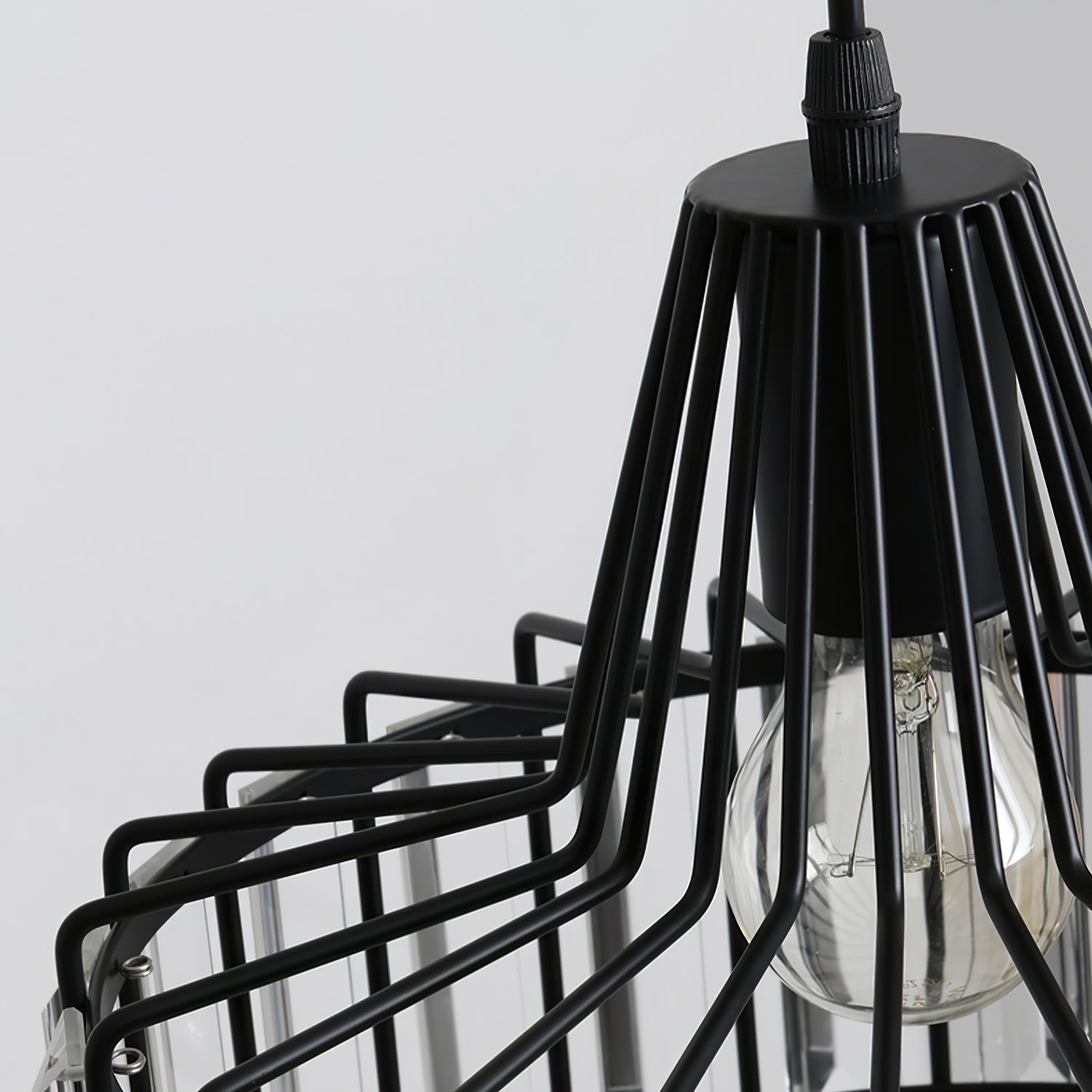 Black Crystal Nordic Style Pendant Light | Urelix