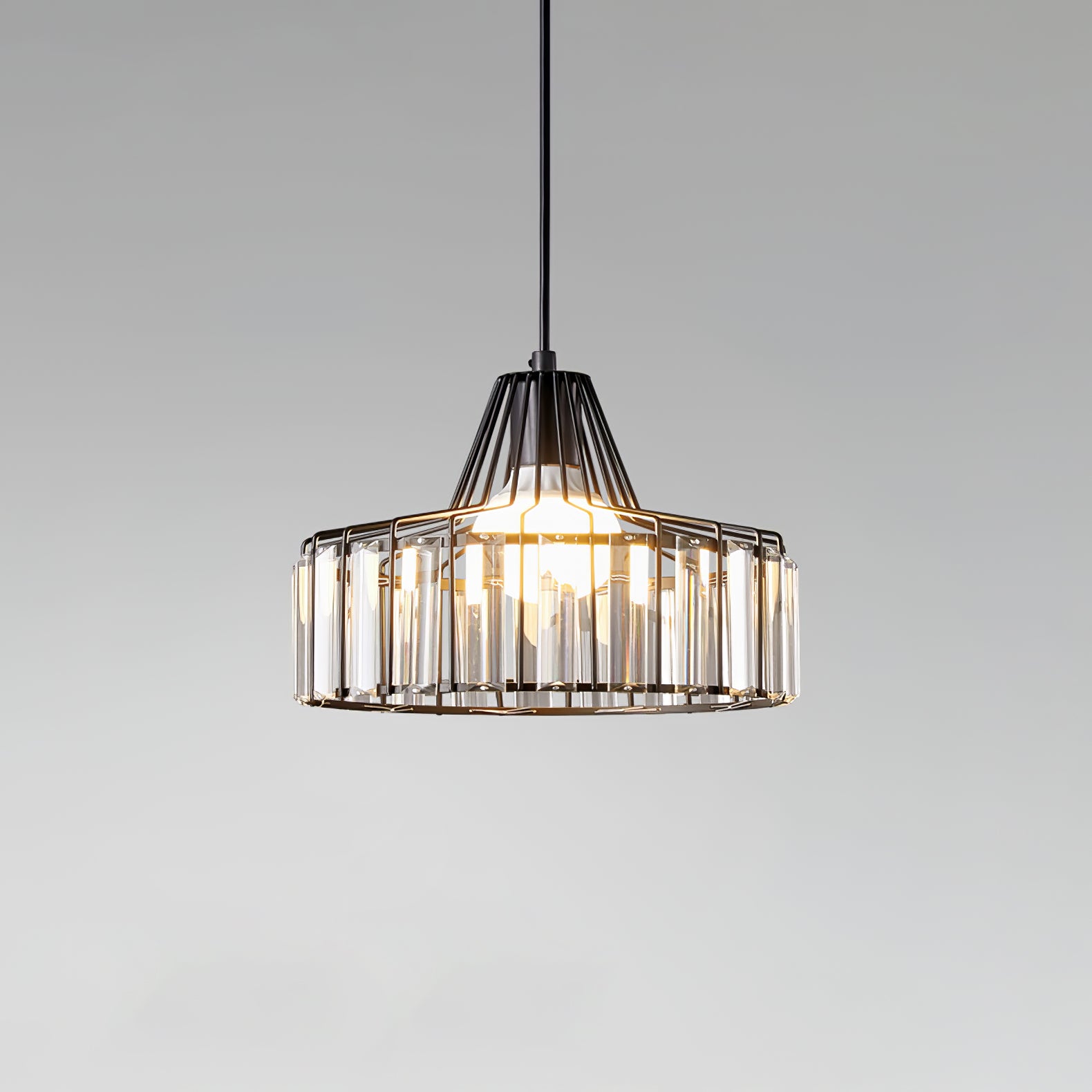 Black Crystal Nordic Style Pendant Light | Urelix