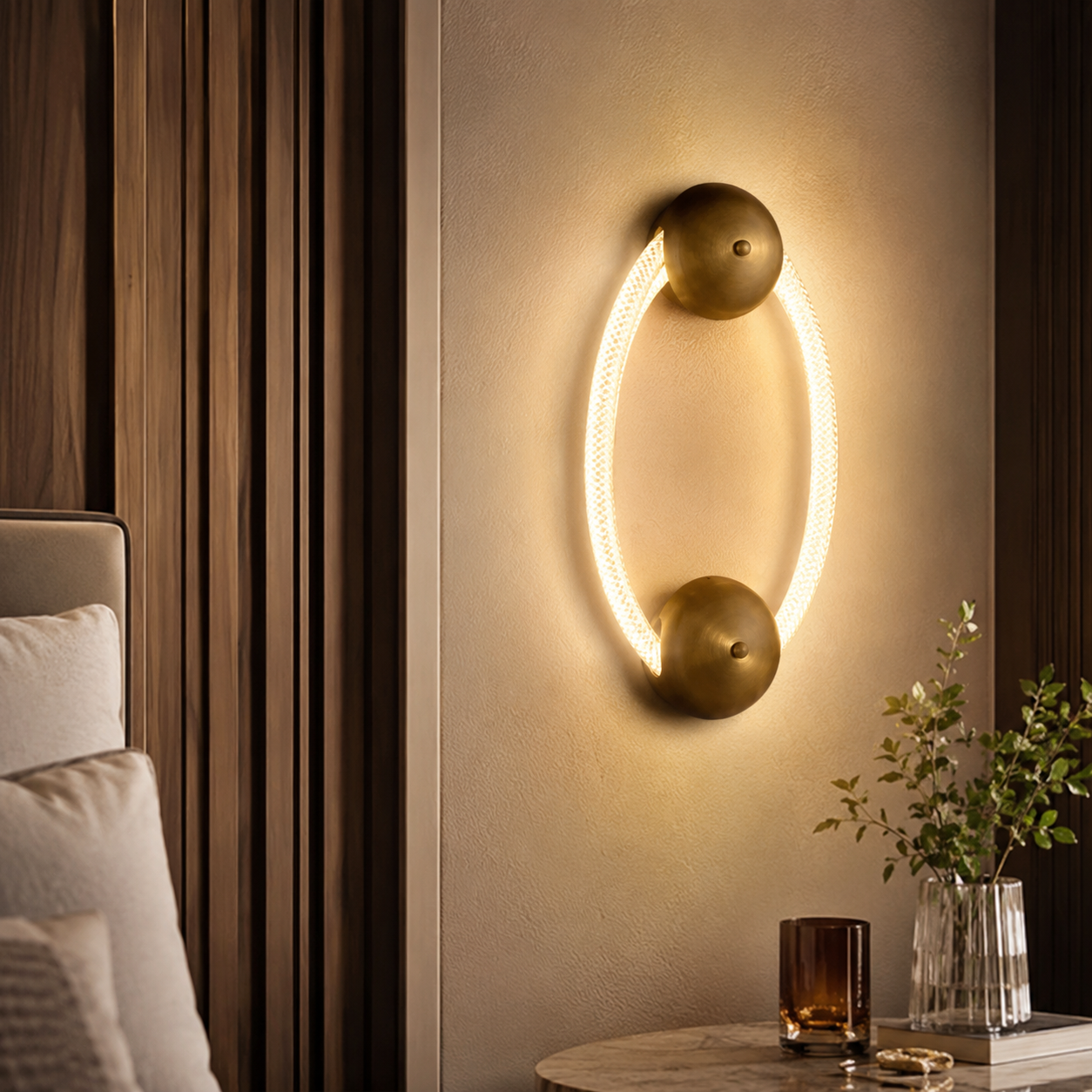 Braided Silicone Rope Wall Light for Modern Rooms | Raynora