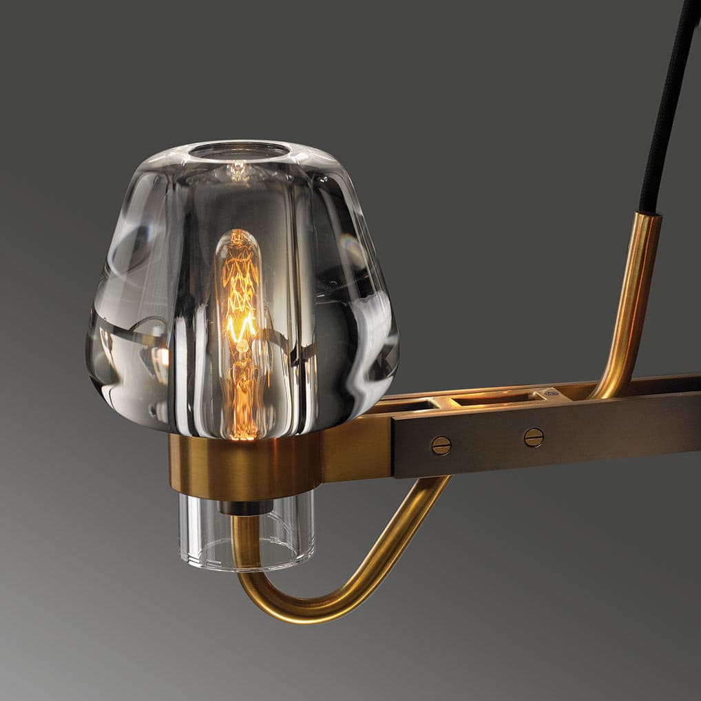 Brass Frame Chandelier for Contemporary Interiors | Lumiraq