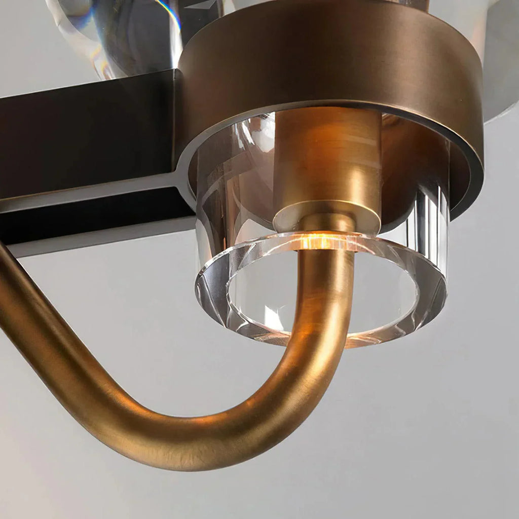 Brass Frame Chandelier for Contemporary Interiors | Lumiraq