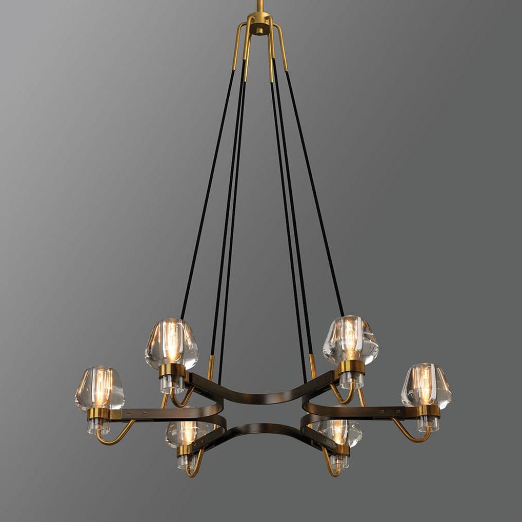 Brass Frame Chandelier for Contemporary Interiors | Lumiraq