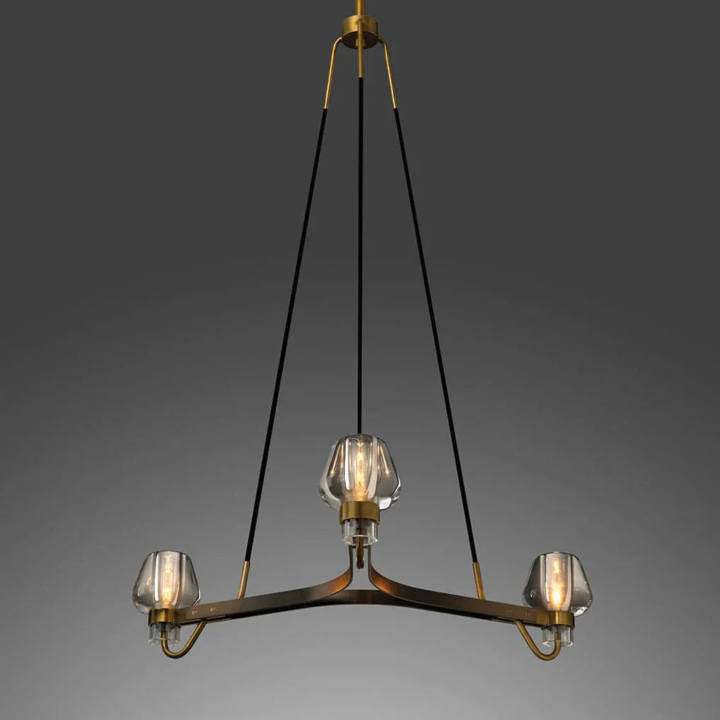Brass Frame Chandelier for Contemporary Interiors | Lumiraq