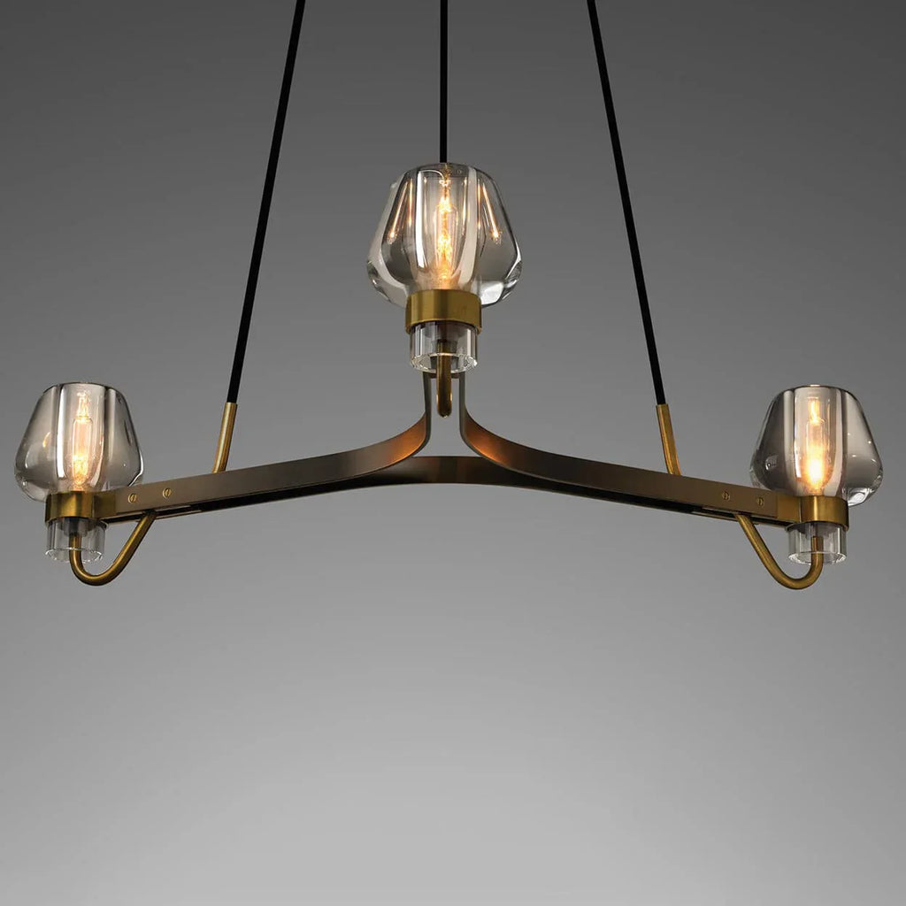Brass Frame Chandelier for Contemporary Interiors | Lumiraq