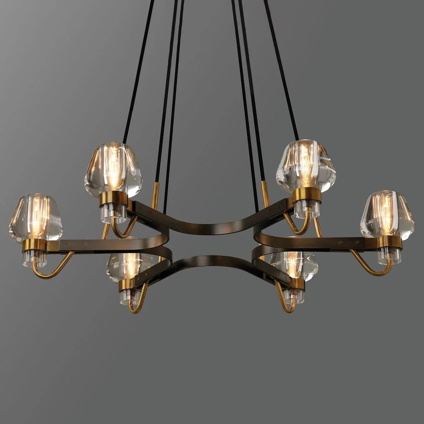 Brass Frame Chandelier for Contemporary Interiors | Lumiraq