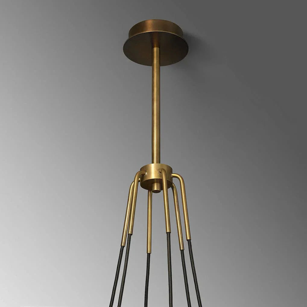 Brass Frame Chandelier for Contemporary Interiors | Lumiraq