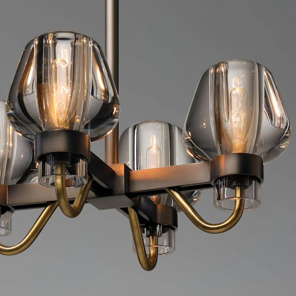 Brass Frame Chandelier for Contemporary Interiors | Lumiraq