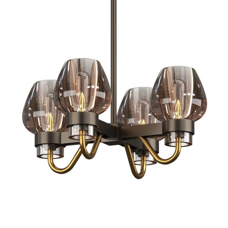 Brass Frame Chandelier for Contemporary Interiors | Lumiraq