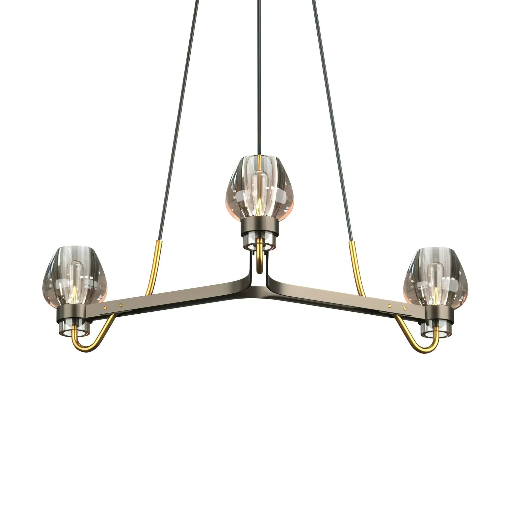 Brass Frame Chandelier for Contemporary Interiors | Lumiraq
