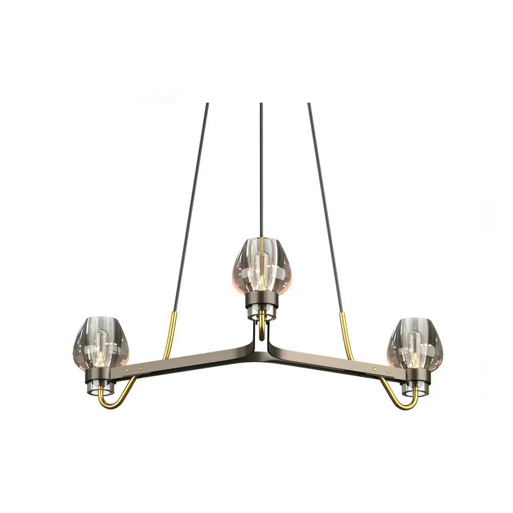 Brass Frame Chandelier for Contemporary Interiors | Lumiraq
