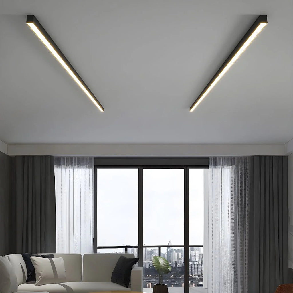 Ceiling LED Linear Light Minimalist Modern Style | Lumise