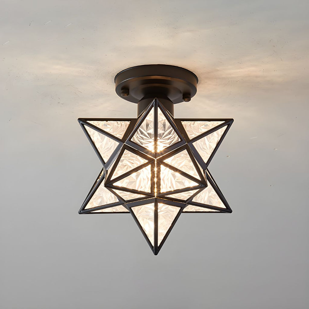 Ceiling Star Design Light Nordic Colonial Style | Lumoren