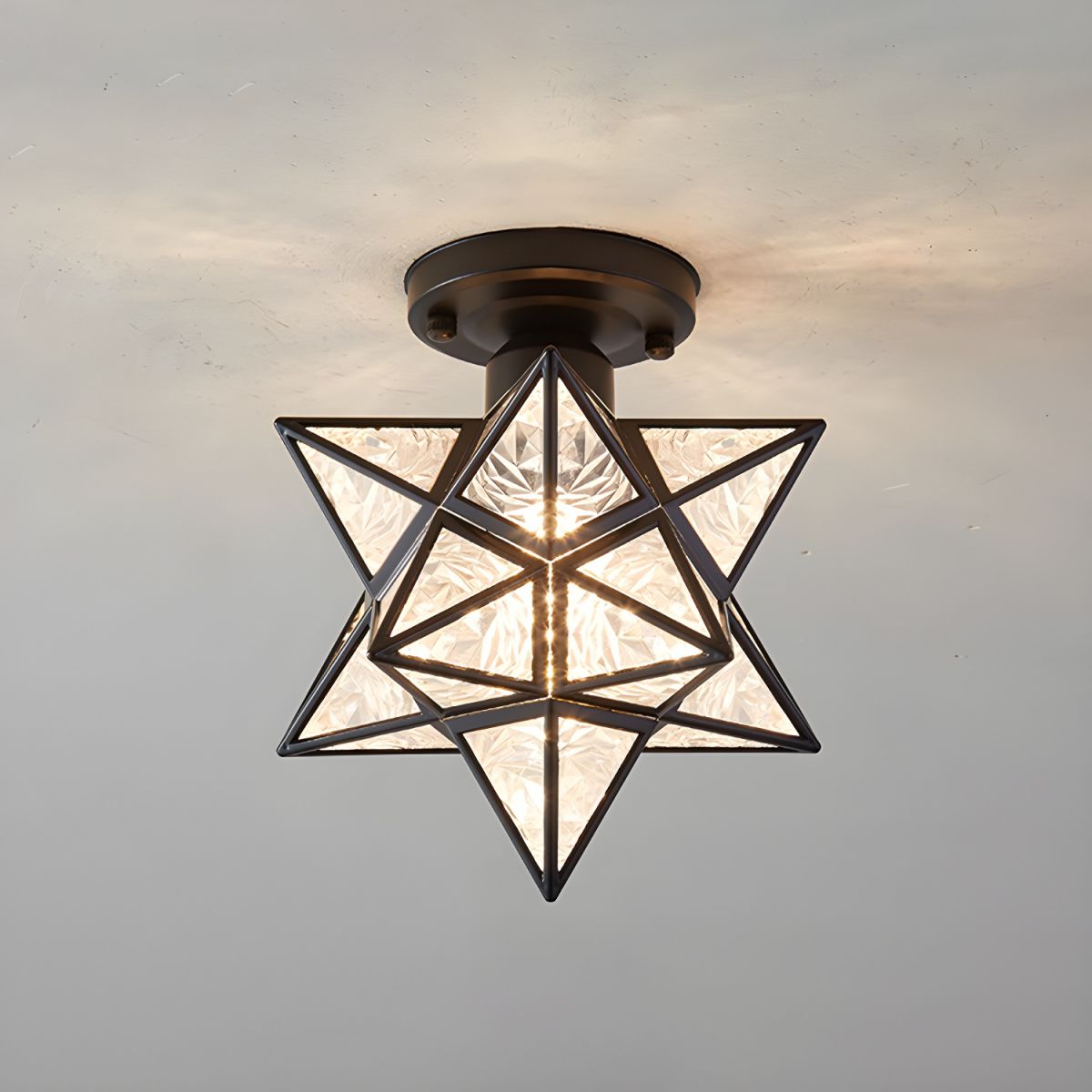 Ceiling Star Design Light Nordic Colonial Style | Lumoren