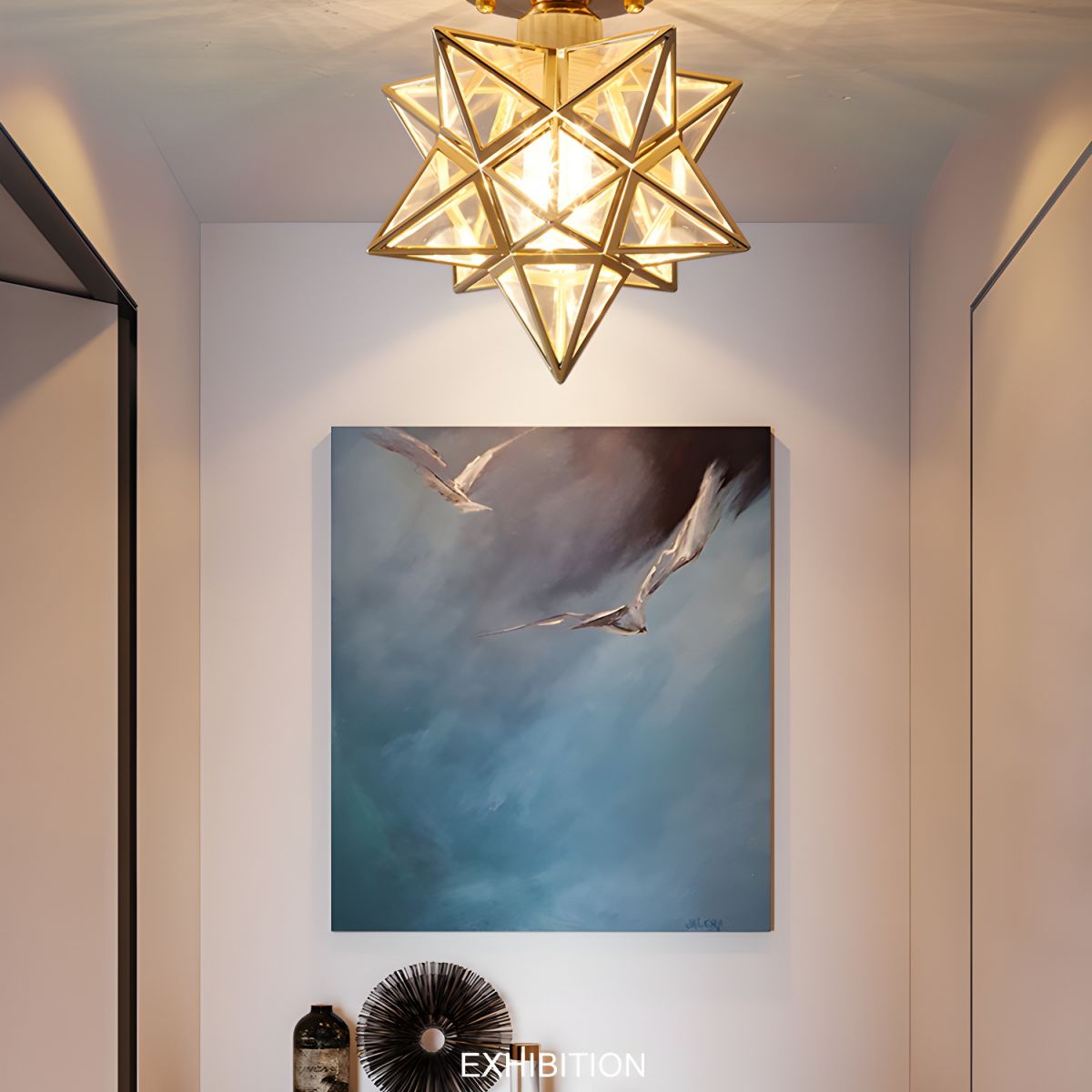 Ceiling Star Design Light Nordic Colonial Style | Lumoren