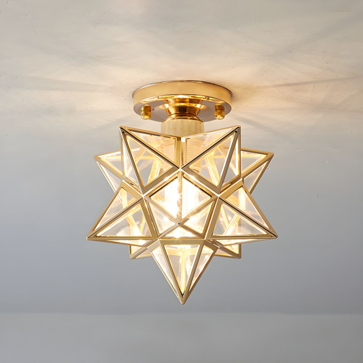 Ceiling Star Design Light Nordic Colonial Style | Lumoren