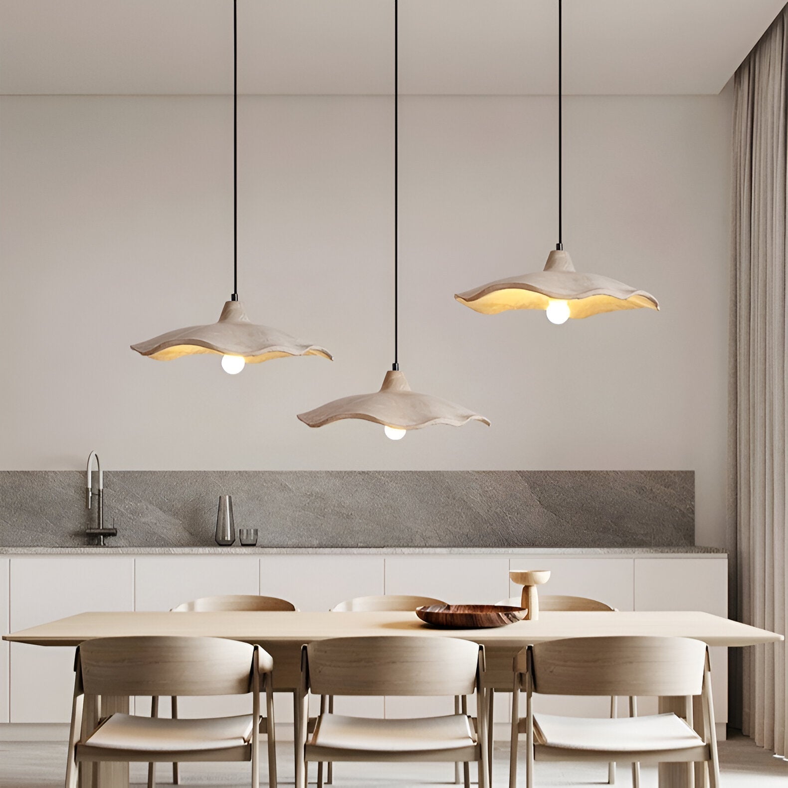 Cement Flower Pendant Light Nordic Minimalist Style | Lurveta
