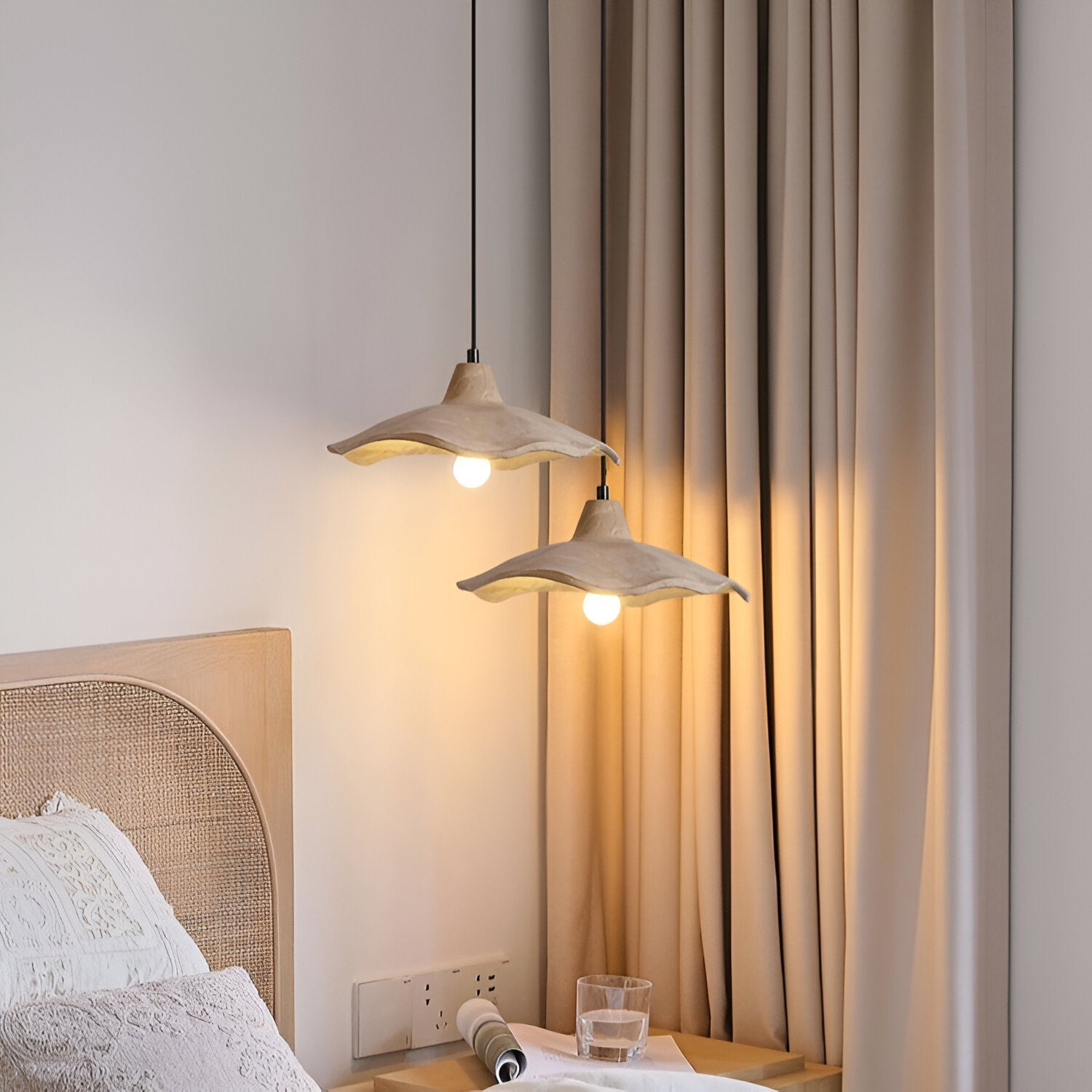 Cement Flower Pendant Light Nordic Minimalist Style | Lurveta