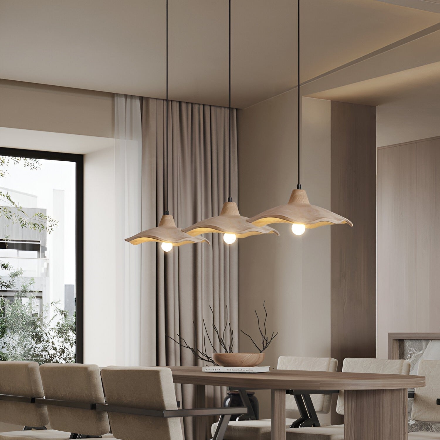 Cement Flower Pendant Light Nordic Minimalist Style | Lurveta
