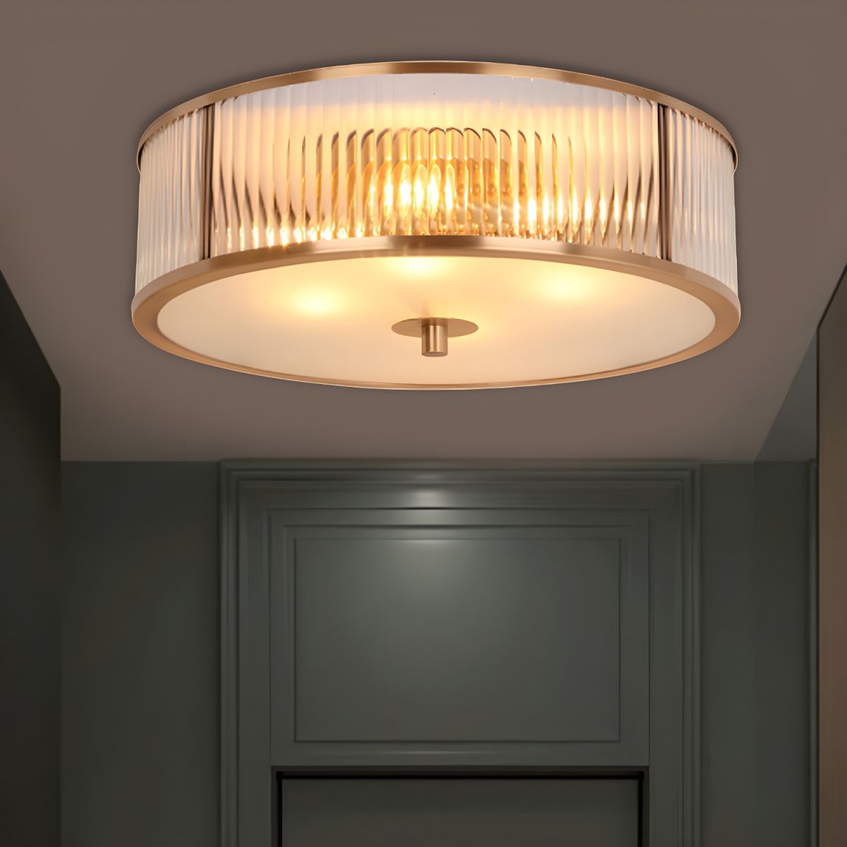 Colonial Ceiling Light with Opaline Glass Finish | Lumexa