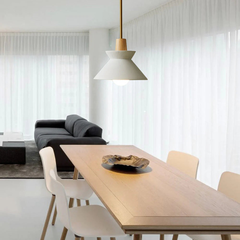 Concrete Cone Pendant Light Scandinavian Style | Parvix