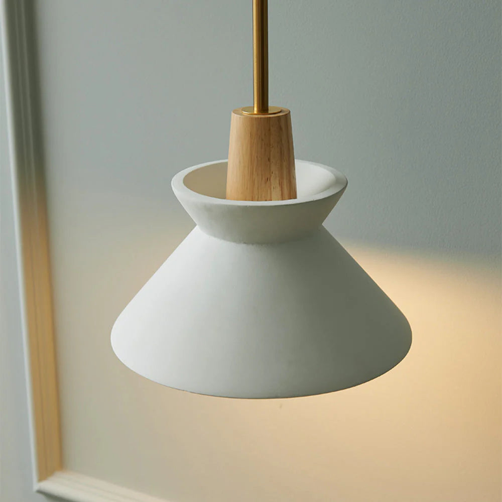 Concrete Cone Pendant Light Scandinavian Style | Parvix
