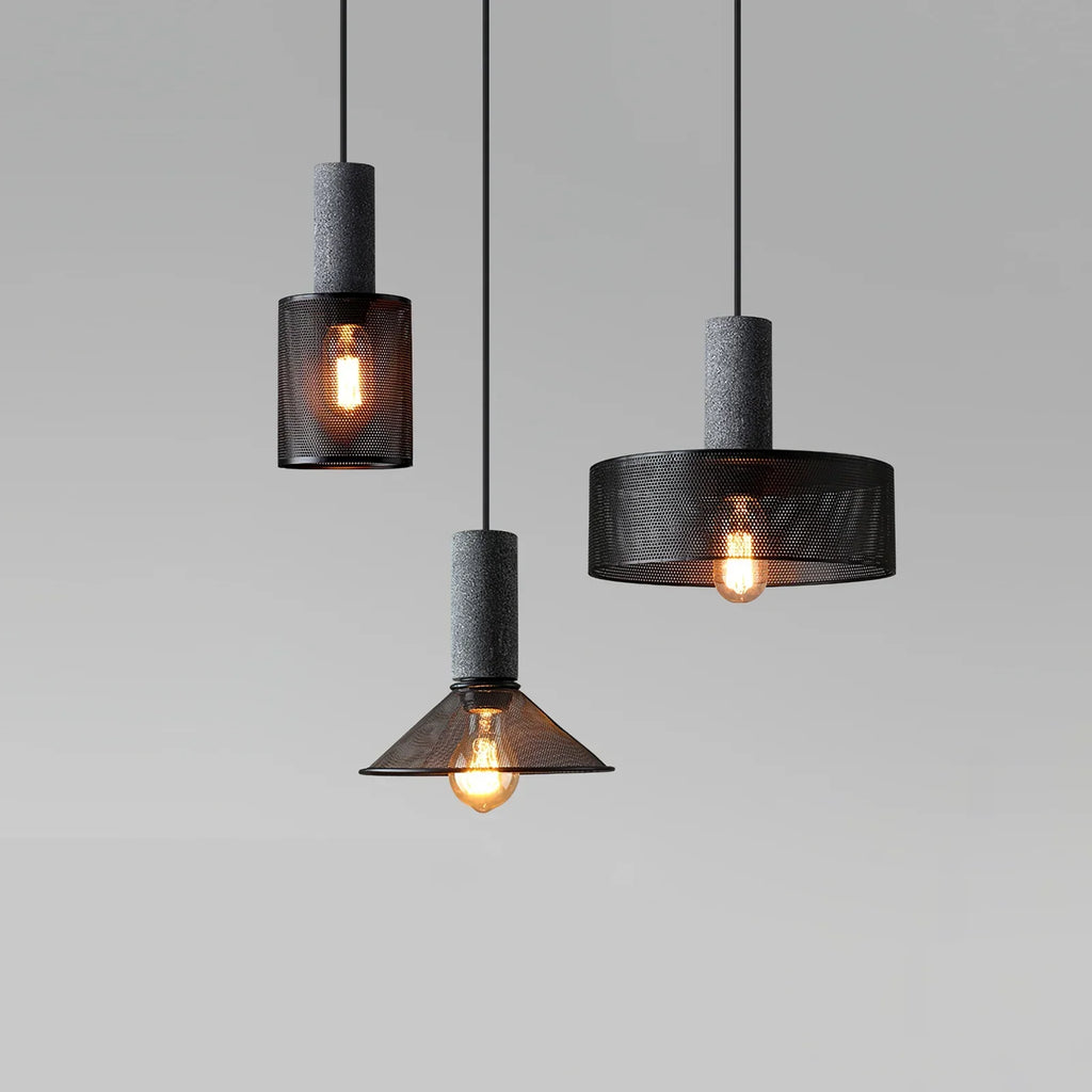 Concrete Cylinder Pendant Light in Urban Design | Valnora