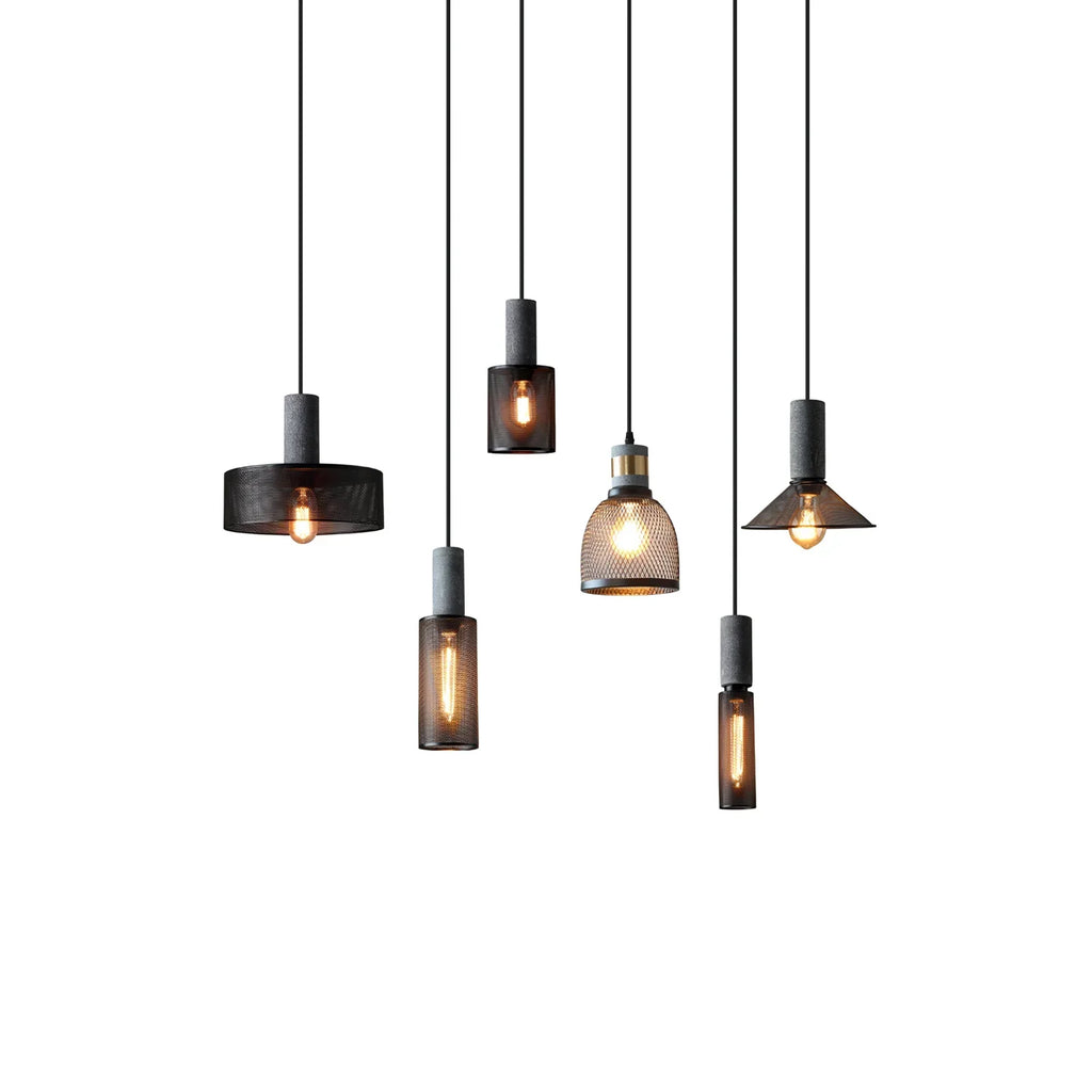 Concrete Cylinder Pendant Light in Urban Design | Valnora