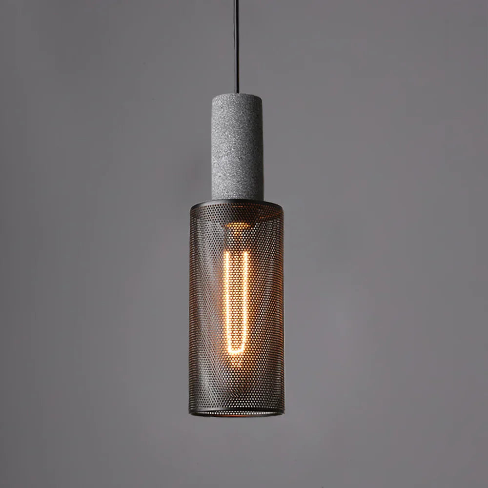 Concrete Cylinder Pendant Light in Urban Design | Valnora