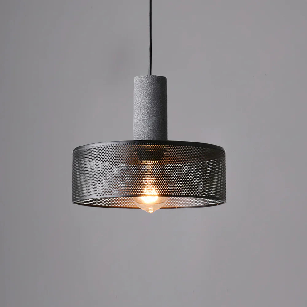 Concrete Cylinder Pendant Light in Urban Design | Valnora